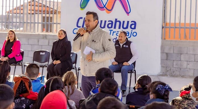 Inaugura alcalde Marco Bonilla barda perimetral de la primaria Cecilio Polanco de Vistas del Norte