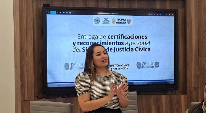 Fortalece DSPM modelo de Justicia Cívica con certificaciones a su personal