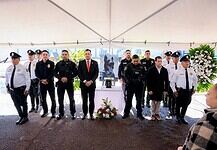 Encabeza Marco Bonilla guardia de honores fúnebres a “Vico” elemento canino