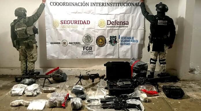 Guardia Nacional y Ejército Mexicano aseguraron arsenal en Guachochi