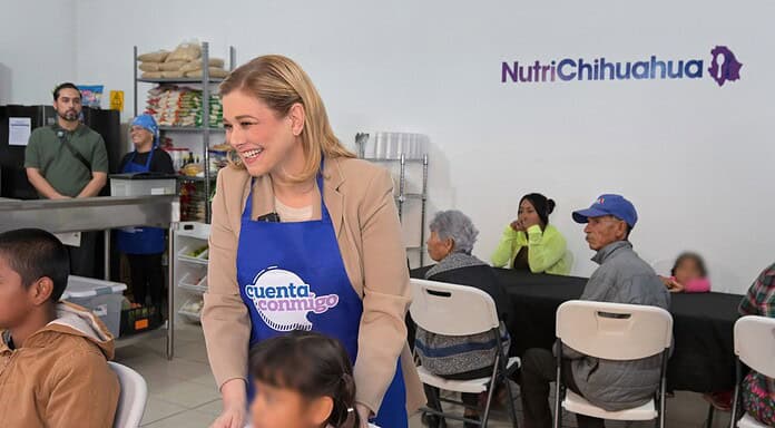 Maru Campos inaugura primer Comedor Comunitario en Meoqui