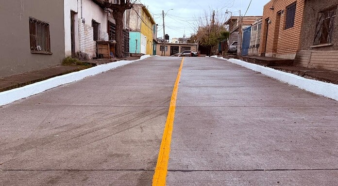 Concluye Municipio pavimentación de la privada de Urquidi en la colonia Barrio de Londres