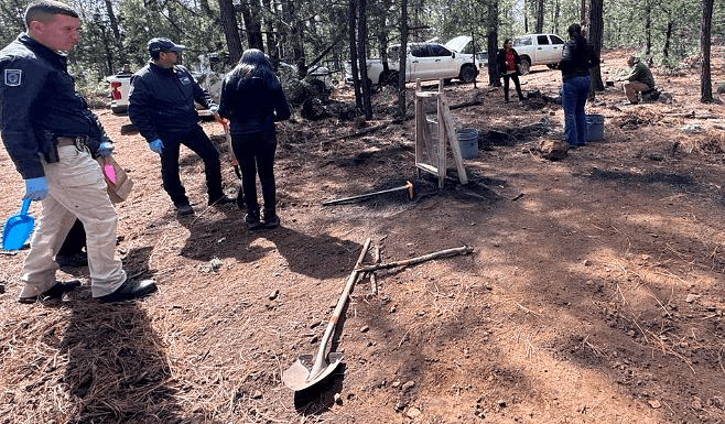 Localiza FGE Occidente restos con alteración térmica en el municipio de Madera