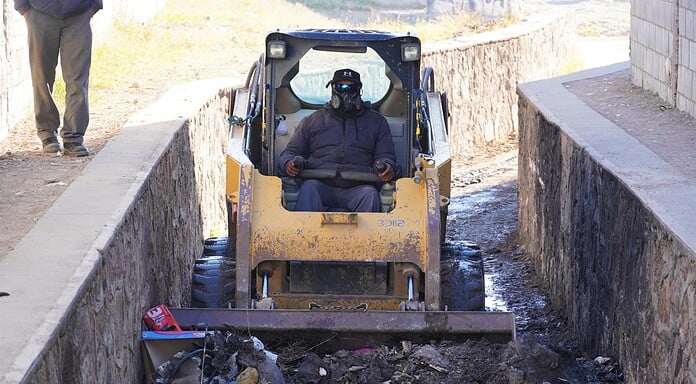 Retiró Municipio más de 400 toneladas de basura de arroyos del sur de la ciudad durante enero