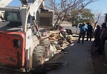 Retira Gobierno Municipal 10 toneladas de vivienda al oriente de la ciudad