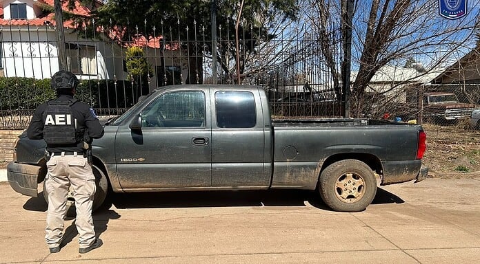 Detiene AEI a masculino en Madera por posesión de pick up robada