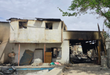 Investiga FGE incendio en predio utilizado como granja en la colonia Santa Rosa en Cd. Juárez