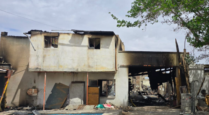 Investiga FGE incendio en predio utilizado como granja en la colonia Santa Rosa en Cd. Juárez