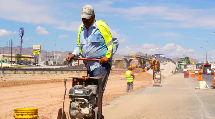 Mantiene Municipio avance en paso superior de Los Nogales e Industrias