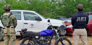 Detienen AEI y Ejército Mexicano a hombre en posesión de motocicleta robada