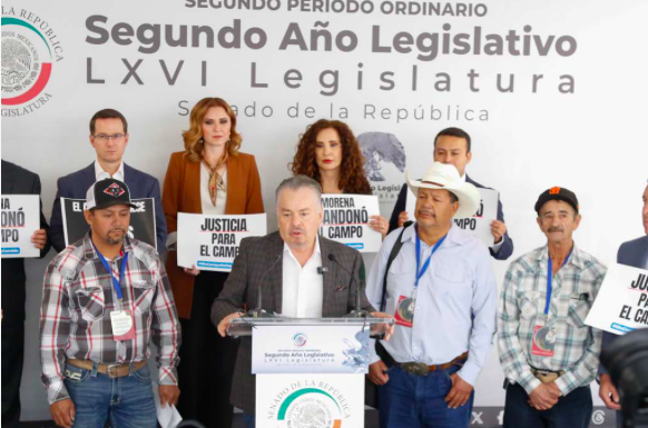 Productores de frijol de Chihuahua exigen desde el Senado justicia para el campo