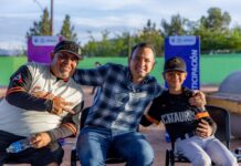 Marco Bonilla inicia remodelación de campo de beis en Villas del Real