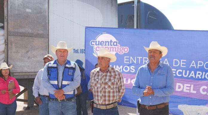 Diputado Arturo Zubía entrega apoyos al campo en Jiménez para enfrentar la sequía