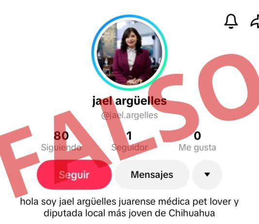 Alertan sobre TikTok falso que suplanta identidad de la diputada Jael Argüelles
