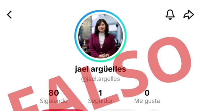 Alertan sobre TikTok falso que suplanta identidad de la diputada Jael Argüelles