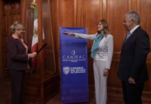 Maru Campos toma protesta a Patricia Hernández como presidenta de Canirac Chihuahua