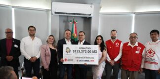 Entrega Congreso del Estado donativo a la Cruz Roja Mexicana por Colecta Nacional 2026
