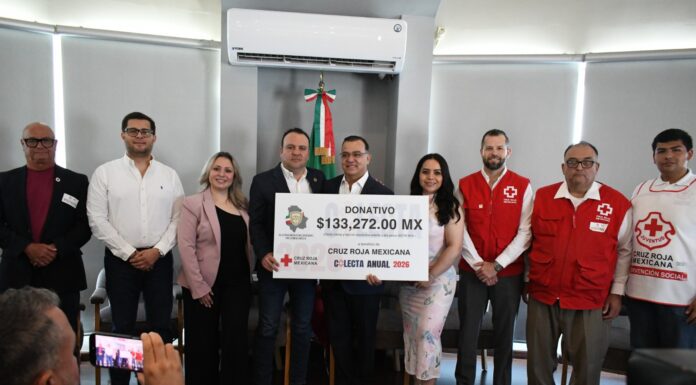 Entrega Congreso del Estado donativo a la Cruz Roja Mexicana por Colecta Nacional 2026