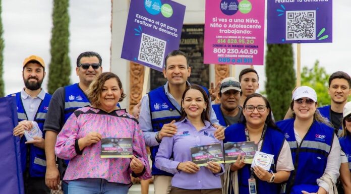 Cumple Marco Bonila con buen desarrollo de niñas y niños; realizan crucero para impulsar programa “La Calle No Es Su Lugar”