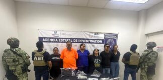 Detiene FDZN en un cateo a seis personas, asegura dos armas de fuego y 202 cartuchos útiles