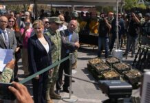 Maru participa en acto conmemorativo por el Día Internacional de la Destrucción de Armas de Fuego en Juárez