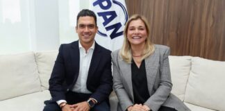 Maru Campos y Jorge Romero sostienen reunión para fortalecer estrategia política
