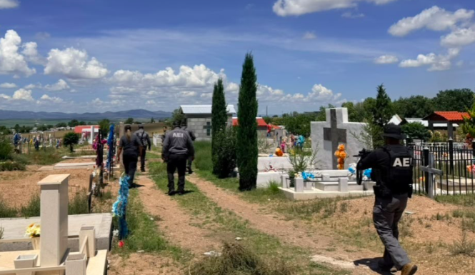 Realiza FGE Occidente una prospección en panteón de La Junta