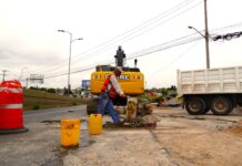 Avanza Municipio con reubicación de línea de drenaje en lateral del periférico de la Juventud