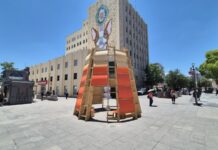 Instalan Municipio e ISAD el Pabellón Paso Nara en Plaza de Armas; competirá internacionalmente