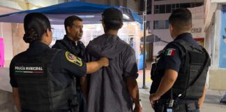 Refuerza Policía Municipal vigilancia nocturna en el Centro para prevenir robos y brindar mayor seguridad
