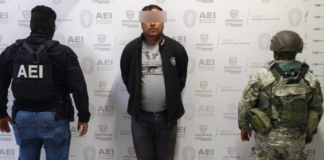 Detienen AEI y Sedena en cateo a hombre con arma de fuego y mariguana