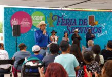 Entrega Marco Bonilla rehabilitación de cancha y diversos apoyos en El Sauz