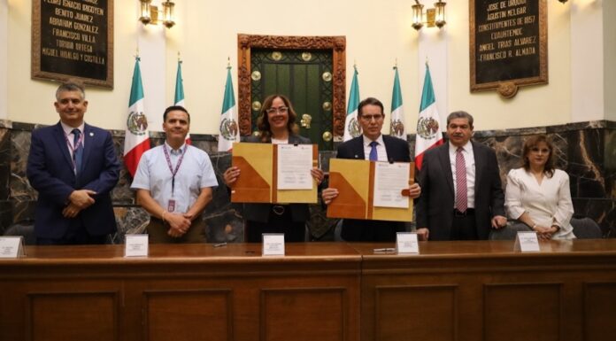 Firma Secretaría de Hacienda convenio de coordinación con el Tribunal Superior de Justicia del Estado