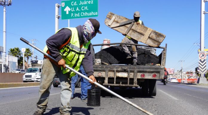 Atendió Municipio más de mil 500 baches durante la semana del 27 al 31 de julio