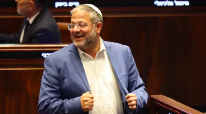 Insta ministro de Seguridad de Israel a asesinar 40 palestinos cada noche