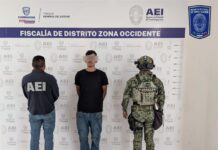 Detienen AEI y SEDENA a dos hombres en posesión de drogas