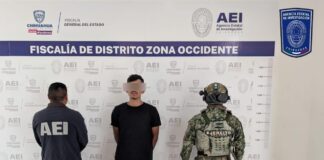 Detienen AEI y SEDENA a dos hombres en posesión de drogas