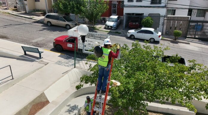 Continúa Municipio modernización a alumbrado público LED: 26 deportivos cuentan con nuevas luminarias