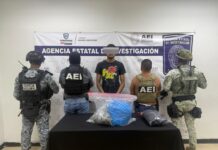 Arresta COE a masculino con casi tres kilos de mariguana en el fraccionamiento Cerradas del Parque
