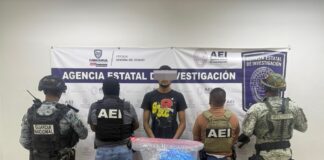 Arresta COE a masculino con casi tres kilos de mariguana en el fraccionamiento Cerradas del Parque