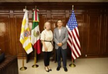 Visita nueva Cónsul General de Estados Unidos en Ciudad Juárez al alcalde Marco Bonilla