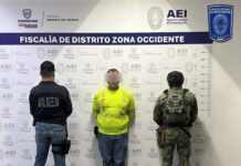 Detiene operativo conjunto a dos hombres en posesión de droga