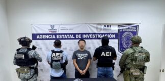 Durante cateo, detiene AEI a sujeto por posesión ilegal de arma de fuego