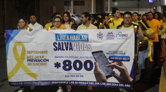 Con caminata “Luces por la Vida”, sensibiliza Municipio sobre la prevención del suicidio