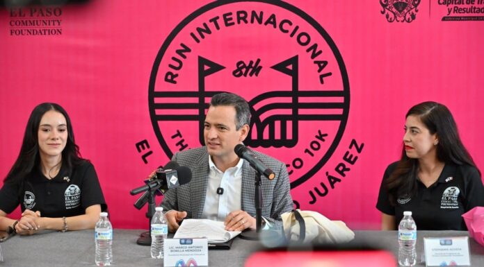 Invita Marco Bonilla a chihuahuenses a sumarse a la carrera binacional The U.S.-Mexico 10K