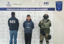 Detienen AEI y Sedena a masculino con droga en el Barrio Santa María