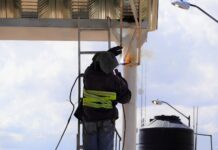 Alcanza construcción de domo y cancha de usos múltiples en CECyTECH plantel 21 más del 50% de avance: Municipio