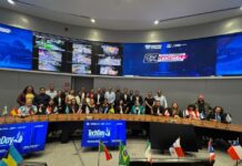 Presenta Gilberto Loya modelo de seguridad Centinela a comitiva nacional del CEMASC