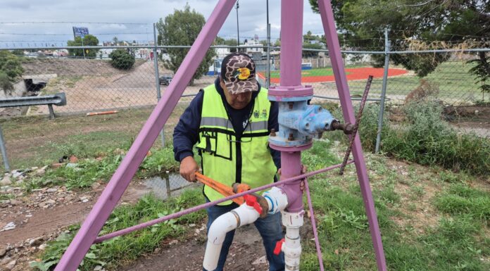 Rehabilita Municipio cinco garzas de agua tratada para fortalecer labores de riego
