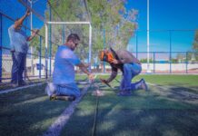 Intervino Municipio en mantenimiento de 20 espacios deportivos durante septiembre